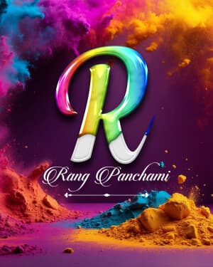 Exclusive Alphabet - Rang Panchami marketing poster