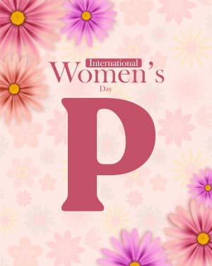 Premium Alphabet - International Women's Day poster Maker