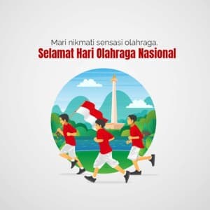 National Sports Day (Indonesia) creative image