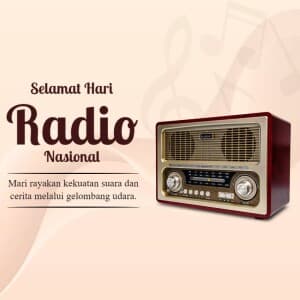 National Radio Day / Anniversary of RRI (indonesia) graphic