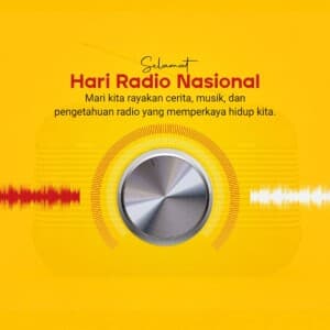 National Radio Day / Anniversary of RRI (indonesia) event advertisement