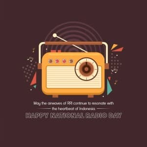 National Radio Day / Anniversary of RRI (indonesia) graphic