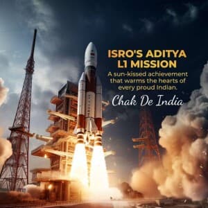 Aditya-L1 Mission marketing poster