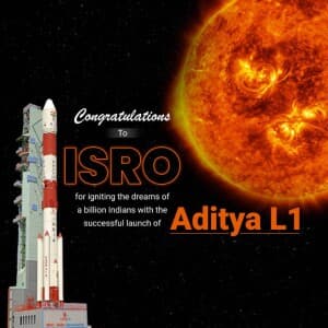 Aditya-L1 Mission advertisement banner