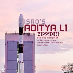 Aditya-L1 Mission Social Media poster