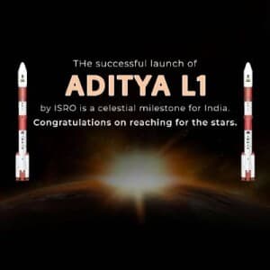 Aditya-L1 Mission marketing flyer