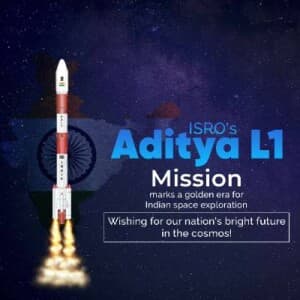 Aditya-L1 Mission creative image