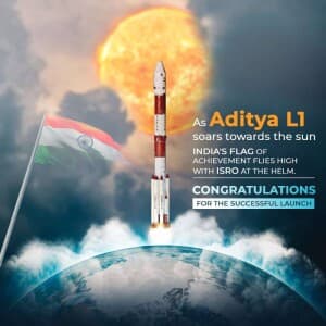 Aditya-L1 Mission Social Media post