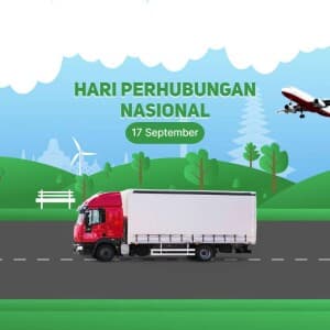 National Transport Day (Indonesia) marketing poster