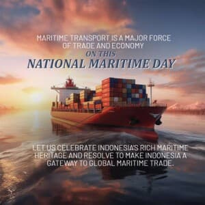 National Maritime Day (indonesia) banner