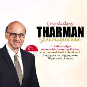 Indian Man becomes Singapore President image