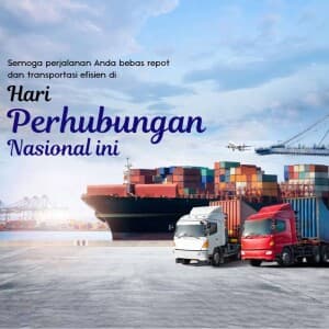 National Transport Day (Indonesia) Instagram Post