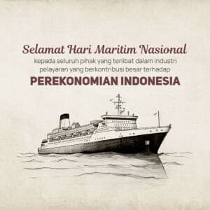 National Maritime Day (indonesia) creative image