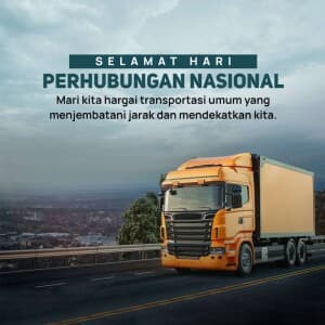 National Transport Day (Indonesia) poster Maker