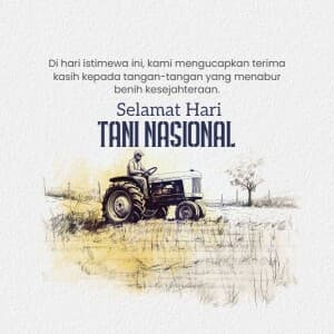 National Peasants' Day (indonesia) Facebook Poster