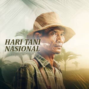 National Peasants' Day (indonesia) marketing poster