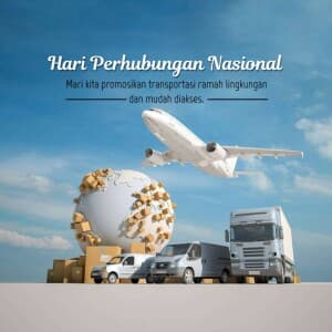 National Transport Day (Indonesia) event advertisement