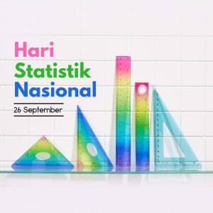 National Statistics Day (indonesia) marketing poster