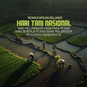 National Peasants' Day (indonesia) creative image