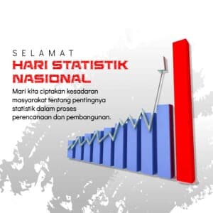 National Statistics Day (indonesia) marketing flyer