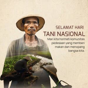 National Peasants' Day (indonesia) Instagram Post