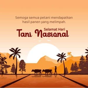 National Peasants' Day (indonesia) event advertisement