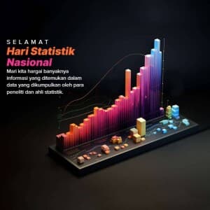 National Statistics Day (indonesia) whatsapp status poster