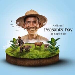 National Peasants' Day (indonesia) illustration