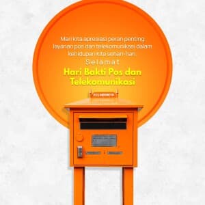 Post and Telecommunications' Service Day ( indonesia ) marketing flyer