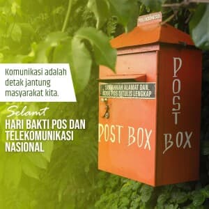 Post and Telecommunications' Service Day ( indonesia ) creative image