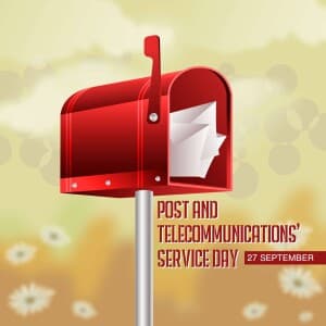 Post and Telecommunications' Service Day ( indonesia ) illustration