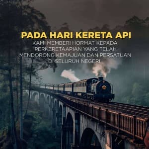 Railway Day(Indonesia) creative image