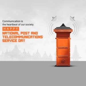 Post and Telecommunications' Service Day ( indonesia ) poster
