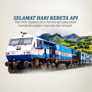 Railway Day(Indonesia) Facebook Poster