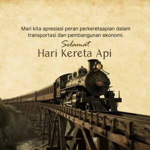 Railway Day(Indonesia) poster Maker