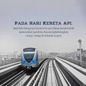 Railway Day(Indonesia) Instagram Post