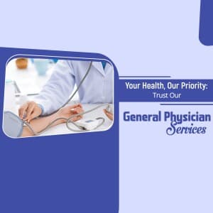 General Physician service promotional post