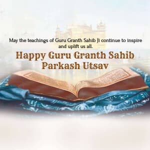 Parkash Utsav Sri Guru Granth Sahib Ji poster Maker