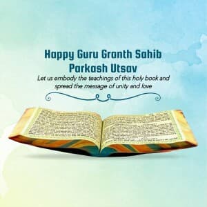 Parkash Utsav Sri Guru Granth Sahib Ji event poster