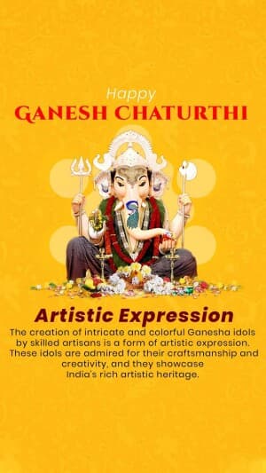 Importance of Ganesh Chaturthi greeting image