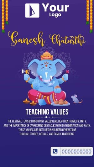 Importance of Ganesh Chaturthi flyer