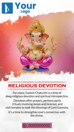 Importance of Ganesh Chaturthi marketing flyer