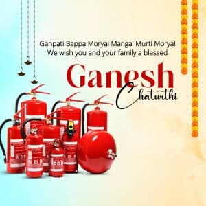 Ganesh Chaturthi advertisement banner