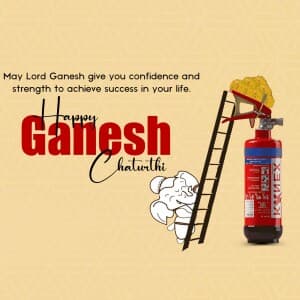 Ganesh Chaturthi marketing flyer