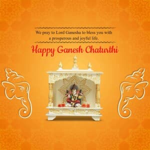 Ganesh Chaturthi Business event poster