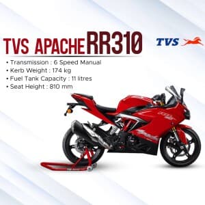 TVS Two Wheeler marketing poster