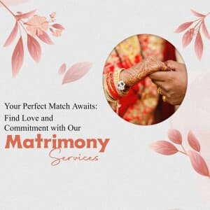 Matrimony business flyer