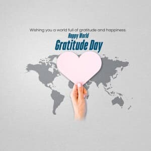 World Gratitude Day event poster