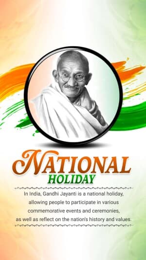 Importance of Gandhi Jayanti poster Maker