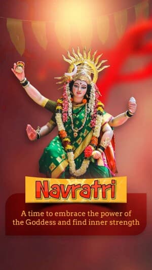 Importance of Navratri Social Media post